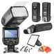 Neewer® MK910 Blitzgerät (I-TTL * High Speed Sync * 1/8000s HSS LCD Display Speedlite Master/Slave Flash Kit für Nikon D3s D60 D70 D70S D80 D80s D200 D200s D300 D300S D700 D3000 D3100 D5000 D5100 D7000 und alle anderen Nikon DSLR-Kameras, beinhaltet: (1)-09
